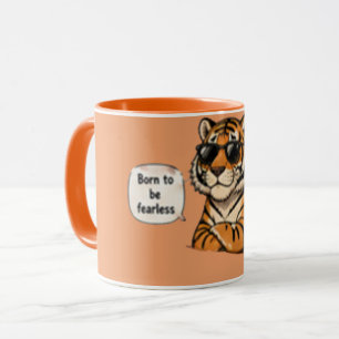Born To Be Fearless Inspirational Coffee Mug