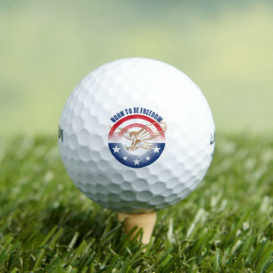 Born To Be Freedom Golf Balls