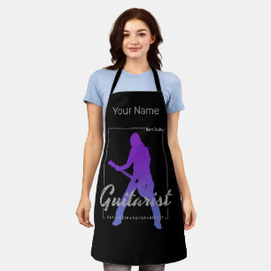 Born To Be Guitarist for Musicians and Band Member Apron
