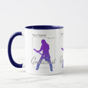 Born To Be Guitarist for Musicians and Band Member Mug