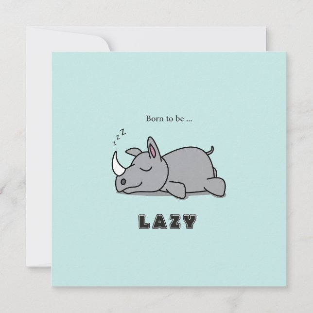 Born to be lazy (Front)