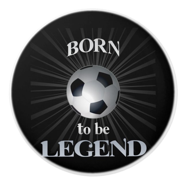 born to be legend ceramic knob (Front)