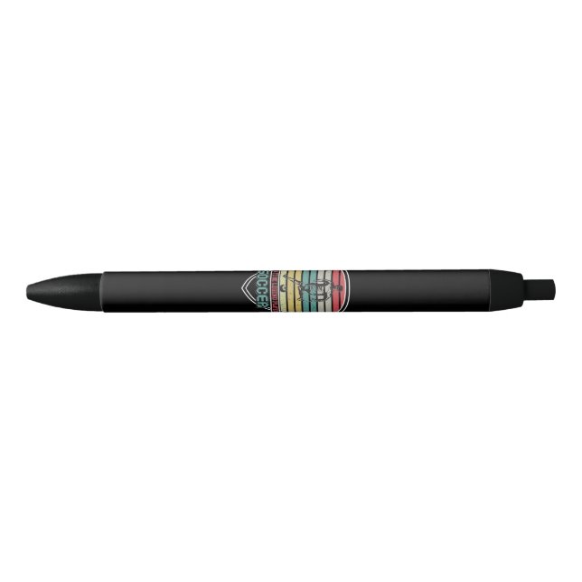 Born to be legend player soccer black ink pen (Front)