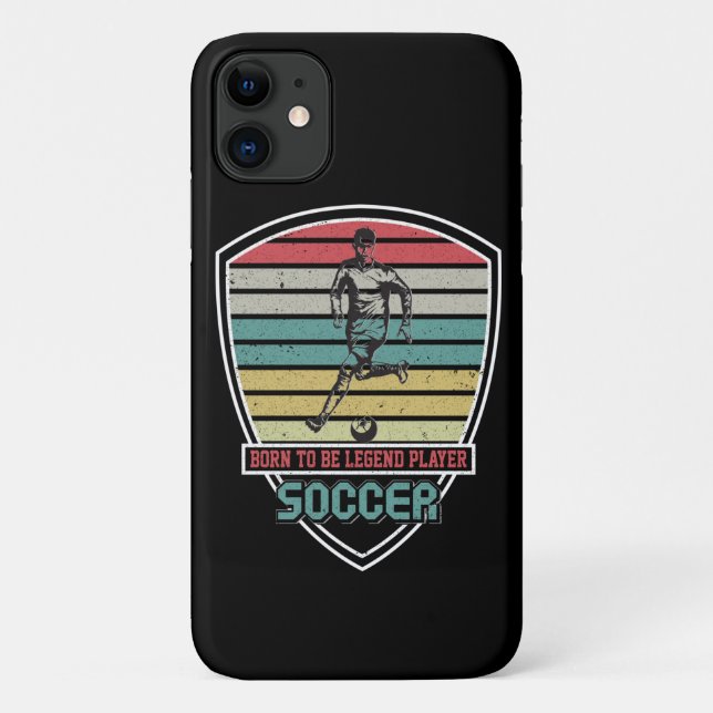 Born to be legend player soccer Case-Mate iPhone case (Back)
