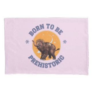 Born to Be Prehistoric Woolly Mammoth Baby Pillowcase