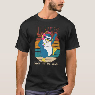 Born To Be Root Party Linux Cool Penguin Nerd Prog T-Shirt