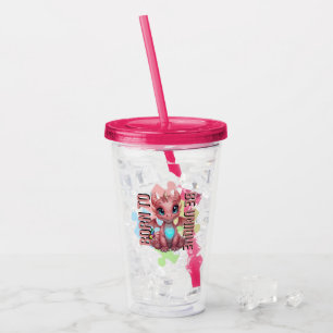 Born to Be Unique – Dragon Heart Cute Baby Dragon Acrylic Tumbler