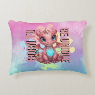 Born to Be Unique – Dragon Heart Cute Baby Dragon Decorative Cushion