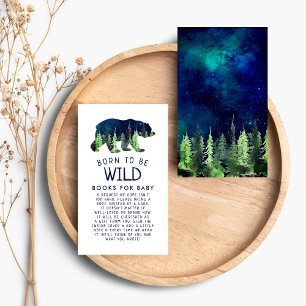Born To Be Wild Baby Shower Book Request Enclosure Card