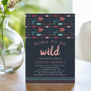 Born to Be Wild   Baby Shower Invitation