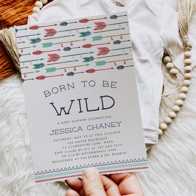 Born to Be Wild | Baby Shower Invitation (Creator Uploaded)