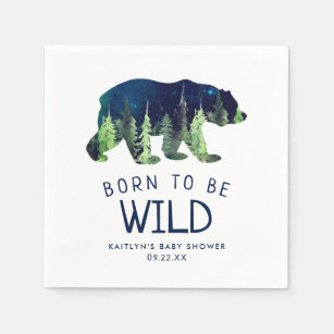 Born To Be Wild Baby Shower Napkin