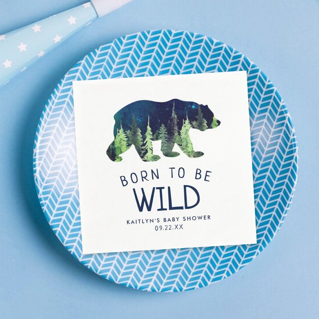 Born To Be Wild Baby Shower Napkin (Creator Uploaded)