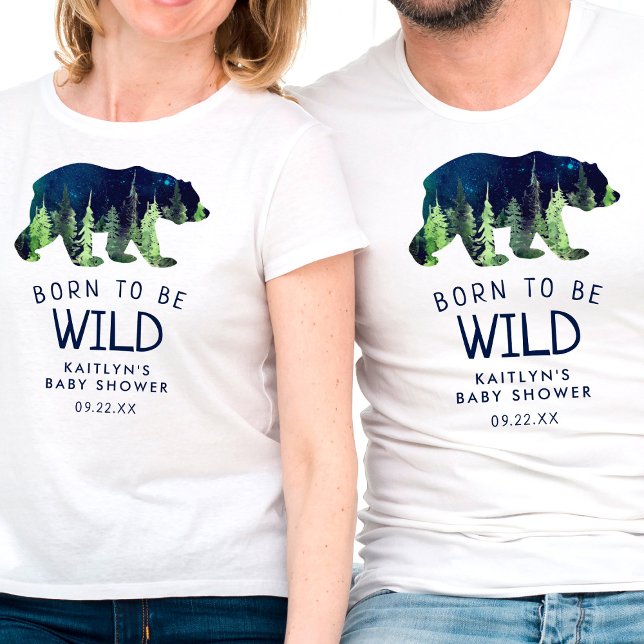 Born To Be Wild Baby Shower T-Shirt (Creator Uploaded)