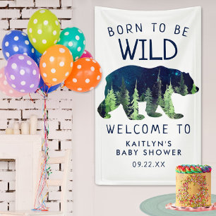 Born To Be Wild Baby Shower Welcome Banner
