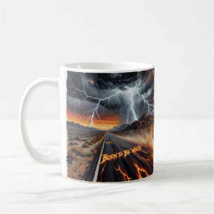 Born to Be Wild Flaming Desert Rider Mug
