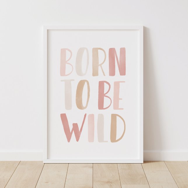 Born to be Wild Pink Girls Room Decor (Creator Uploaded)