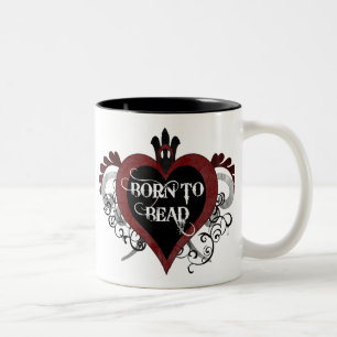Born to Bead (red) mug