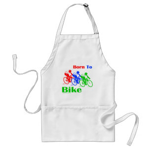 BORN TO BIKE T-SHIRTS AND GIFTS STANDARD APRON
