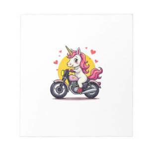 Born To Bike Unicorn I Motorcycle Fan Biker Fun Ta Notepad