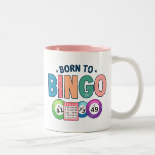 Born To Bingo  Two-Tone Coffee Mug