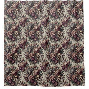Born to Bloom – Gothic Victorian Shower Curtain