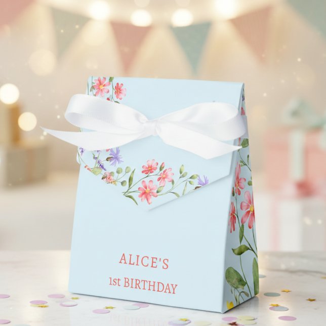 Born to bloom wild flowers kids birthday favour box (Creator Uploaded)