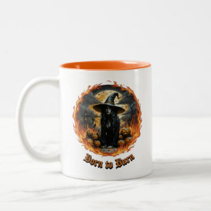 Born to Burn Witch Halloween Mug