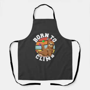 Born To Climb - Bouldering and Rock Climbing Sloth Apron