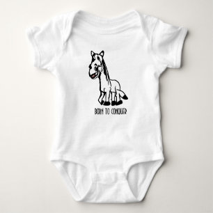 Born To Conquer Baby Bodysuit