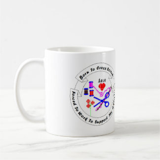 Born to Cross Stitch Mug