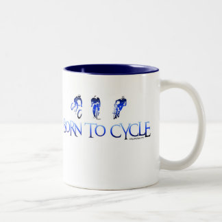 BORN TO CYCLE Two-Tone COFFEE MUG