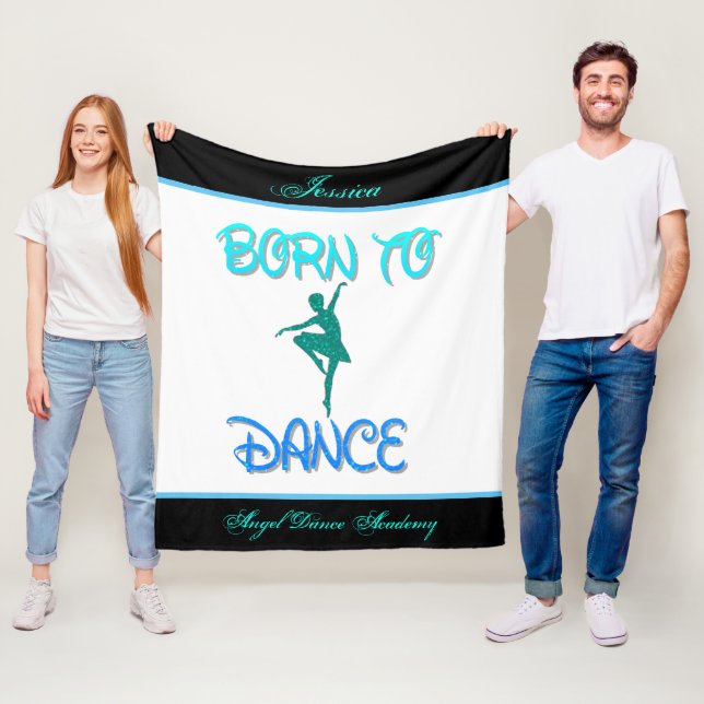 Born to Dance Blanket w/ Her Name & Dance Academy (In Situ)