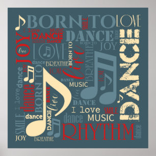 Born to Dance Blue ID277 Poster