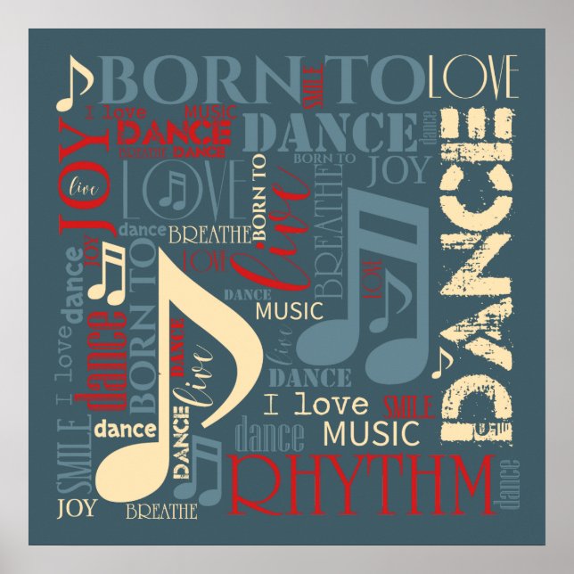 Born to Dance Blue ID277 Poster (Front)