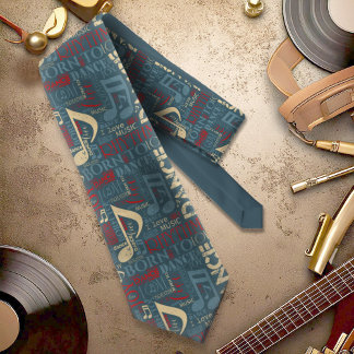 Born to Dance Blue ID277 Tie