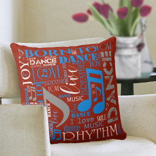 Born to Dance Blue/White/Any Colour ID277 Cushion