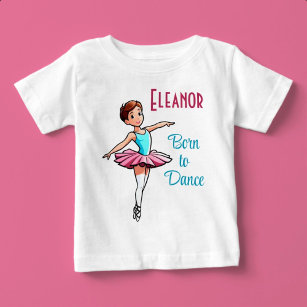 Born to Dance Custom Name Baby T-Shirt