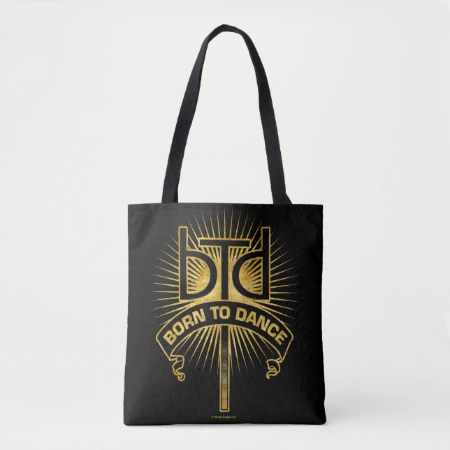 Born To Dance (Gold) Tote Bag (Front)