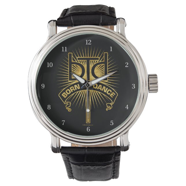 Born To Dance (Gold) Watch (Front)