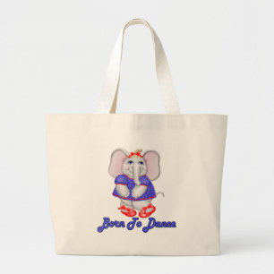 Born to Dance Large Tote Bag