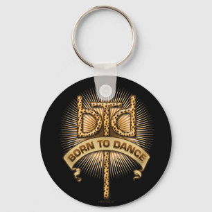 Born To Dance (leopard) Key Ring