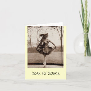 Born to dance note cards