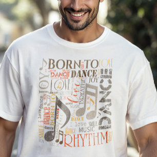 Born to Dance Orange/Brown ID277 T-Shirt