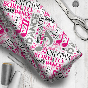 Born to Dance Pink/Black ID277 Fabric