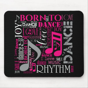 Born to Dance Pink ID277 Mouse Pad