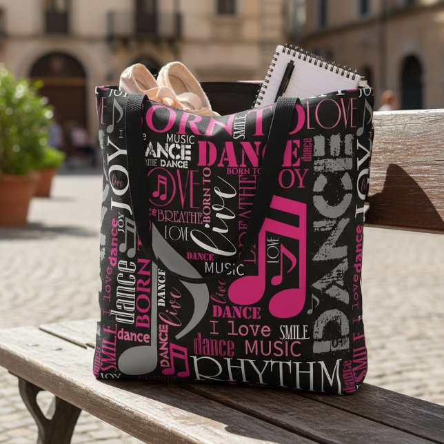 Born to Dance Pink ID277 Tote Bag (Creator Uploaded)