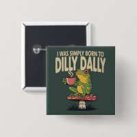 Born to Dilly Dally Vintage Frog Funny Retro 