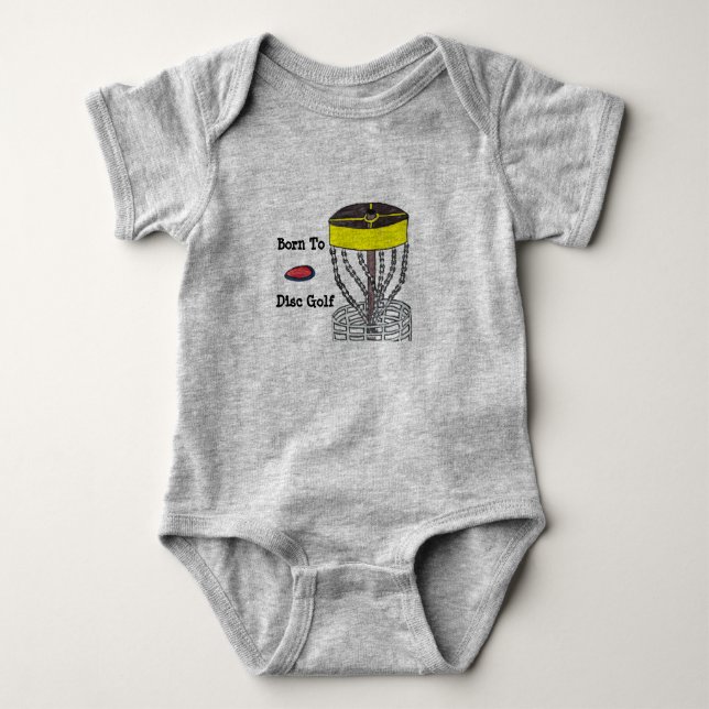 Born to Disc Golf baby onsie body suit Baby Bodysuit (Front)