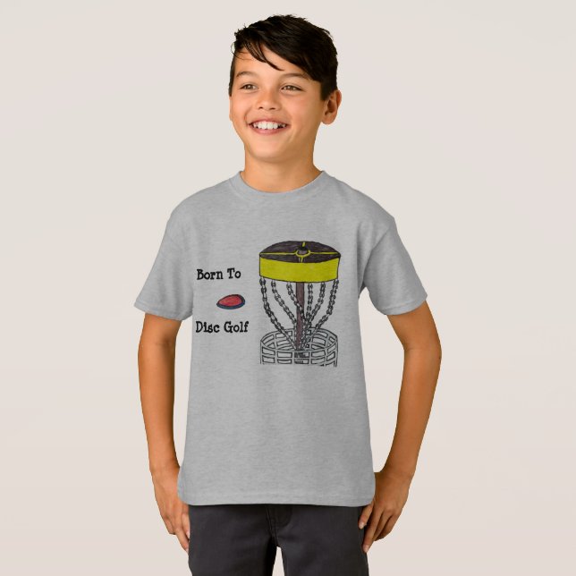 Born to Disc Golf youth t-shirt (Front Full)